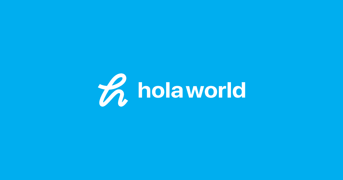 Hola world image